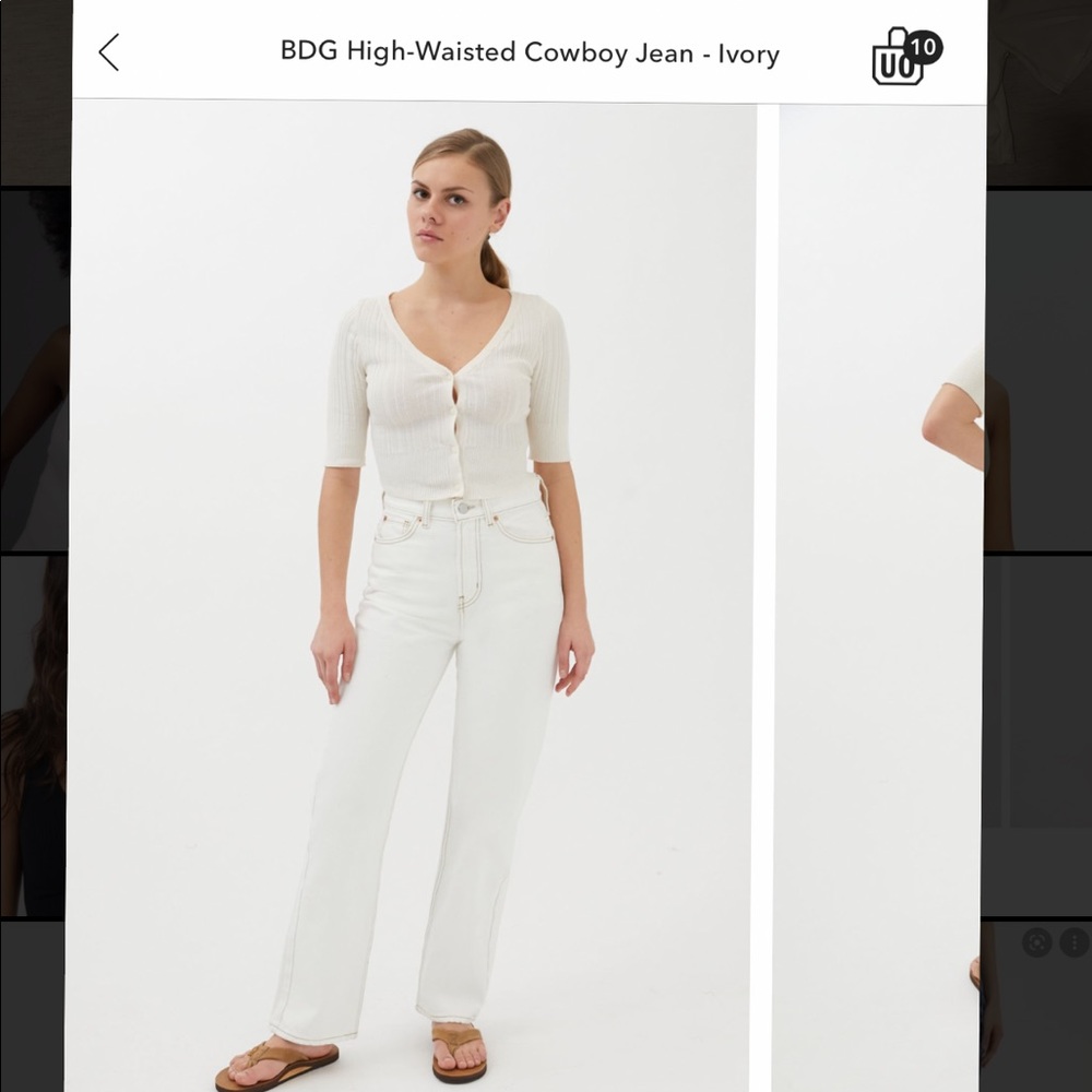 BDG Cowboy denim jeans size 27 in Ivory